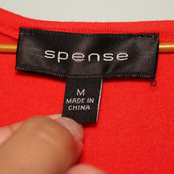 'Spense' NWOT red orange fringe pull over maxi dress - Picture 4 of 4